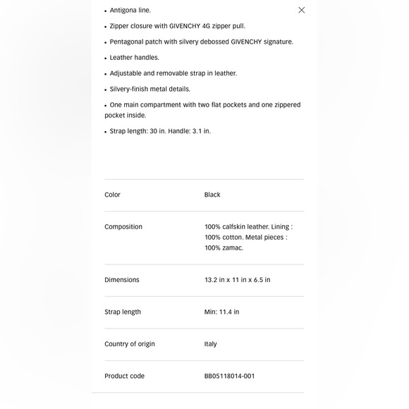 Great condition Authentic  Givenchy Antigona Bag - Picture 4 of 4